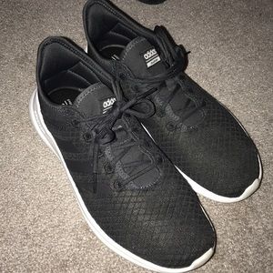 Adidas black sneakers worn once